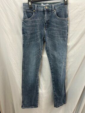 Wrangler Western Retro Boys Size 16 Slim Straight Jeans Adjustable Waist Rodeo